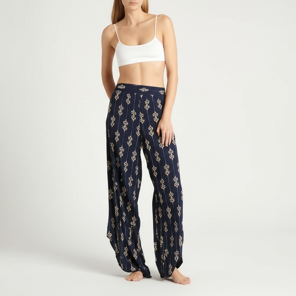 Free People Asymmetrical Palazzo Flowy Pants